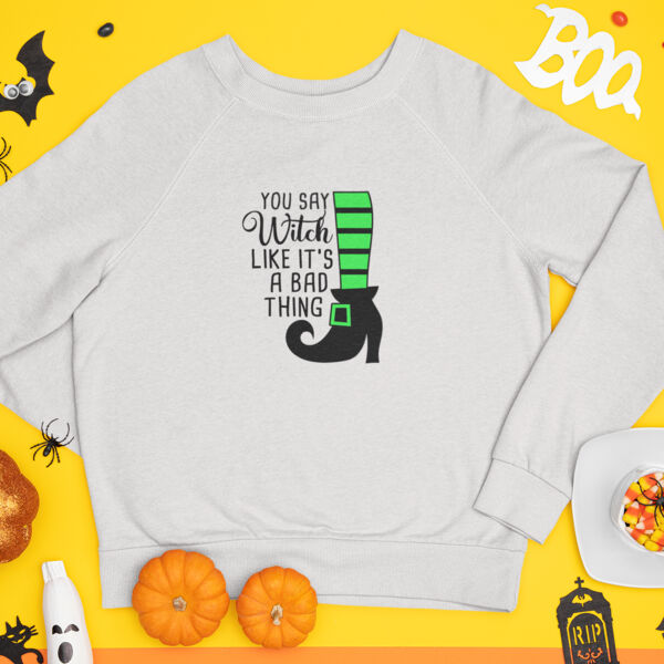 You Say Witch Organic Cotton Sweatshirt Thumbnail
