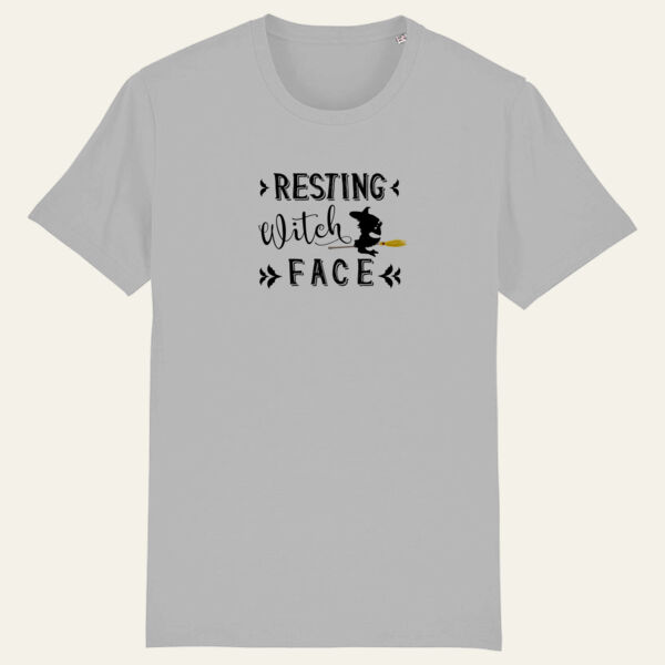 Resting Witch Face Organic Cotton T Shirt Thumbnail