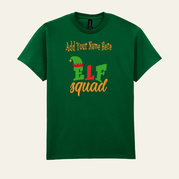 Elf Squad Personalised T Shirt Thumbnail