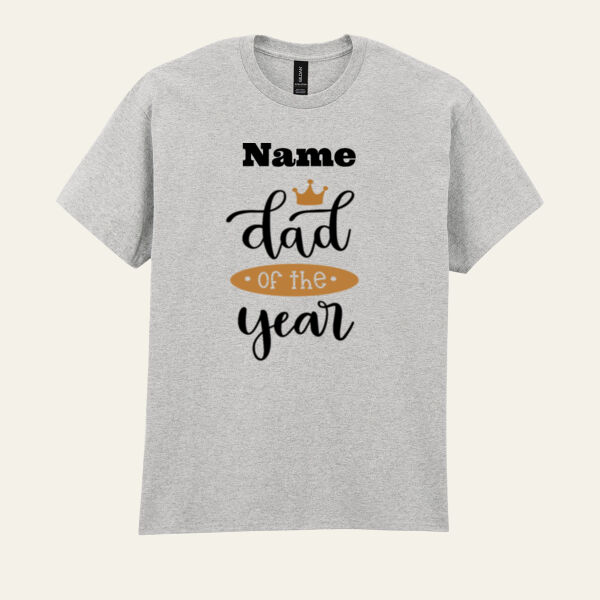 Dad of the Year Personalised T Shirt Thumbnail