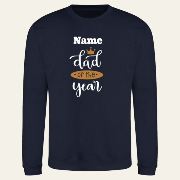 Dad of the Year Personalised Sweatshirt Thumbnail