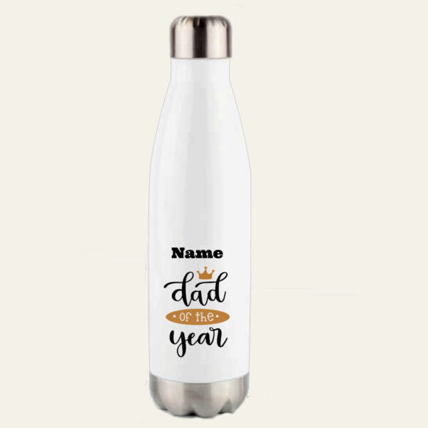 Dad of the Year Personalised Water Bottle  Thumbnail