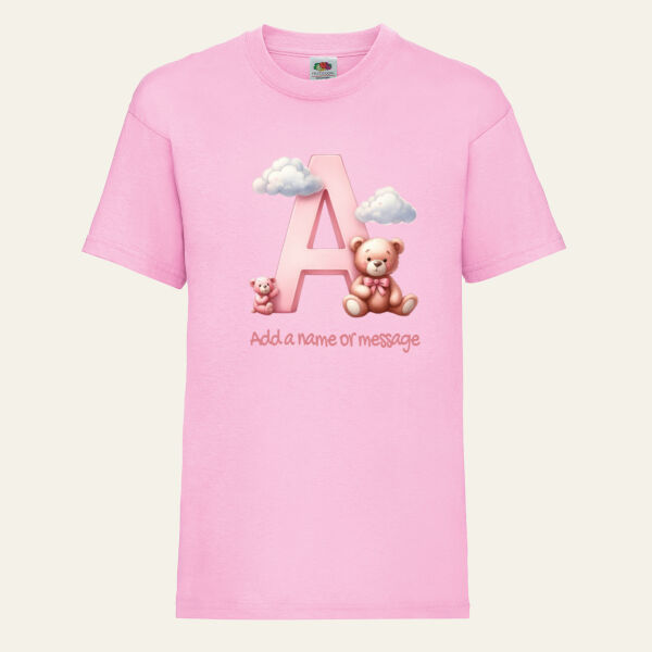 Teddy Alphabet Children's Personalised T Shirt  Thumbnail