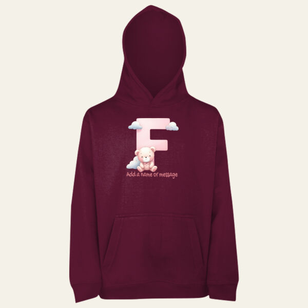  Teddy Alphabet Children's Personalised Hoodie  Thumbnail