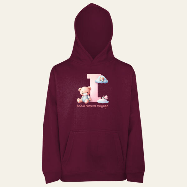  Teddy Alphabet Personalised Children's Hoodie  Thumbnail