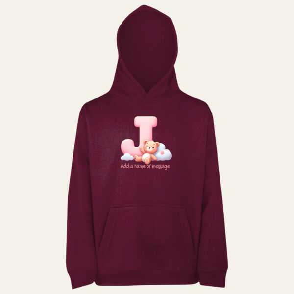  Teddy Alphabet Personalised Children's Hoodie  Thumbnail