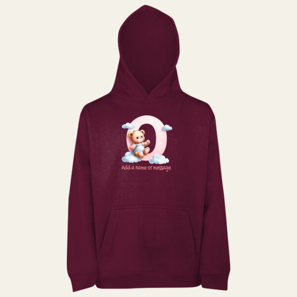 Children's Personalised Teddy Alphabet Hoodie   Thumbnail
