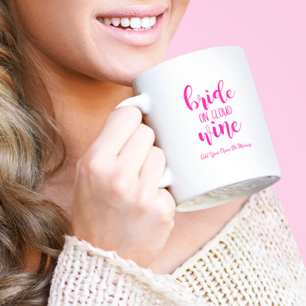 Bride On Cloud Wine Personalised Mug  Thumbnail