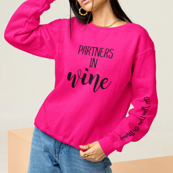 Partners In Wine Personalised Sweatshirt    Thumbnail