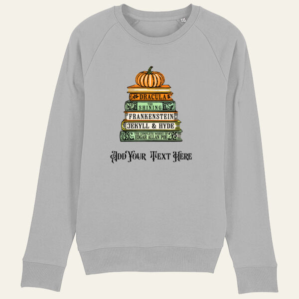 Halloween Books Organic Cotton Sweatshirt Thumbnail