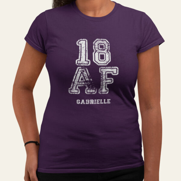 Personalised 18th Birthday Ladies T Shirt  Thumbnail