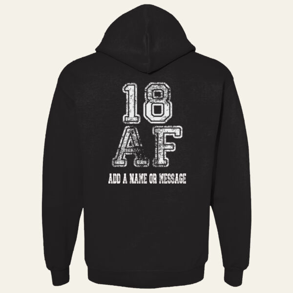 18th Birthday Personalised Heavy Hoodie  Thumbnail