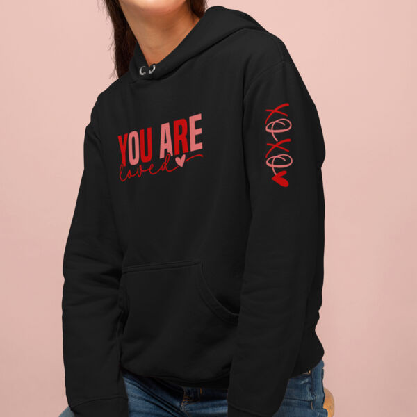 You Are Loved Sleeve Print Hoodie Thumbnail