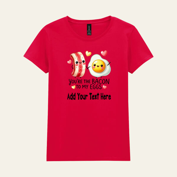 Bacon & Eggs Personalised T Shirt Thumbnail