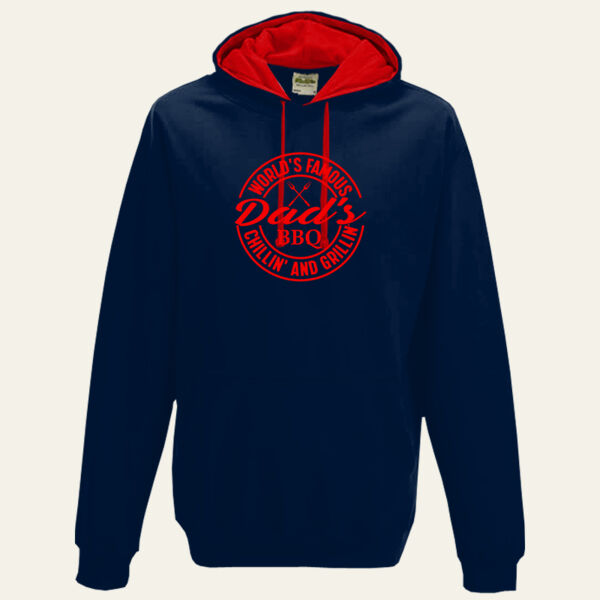 Dad's World Famous BBQ Varsity Hoodie   Thumbnail