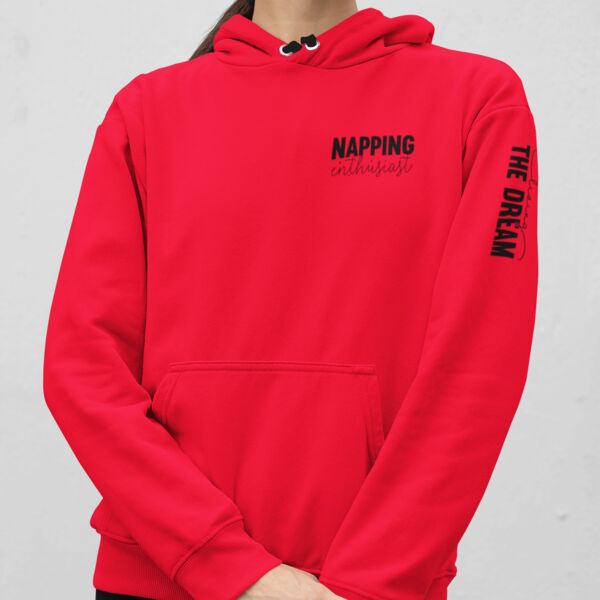Napping Enthusiast Varsity Hoodie  Thumbnail